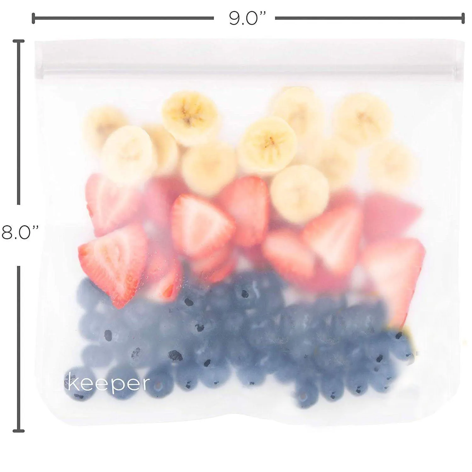 10-Pack: 32 oz Keeper Reusable Ziplock Bags