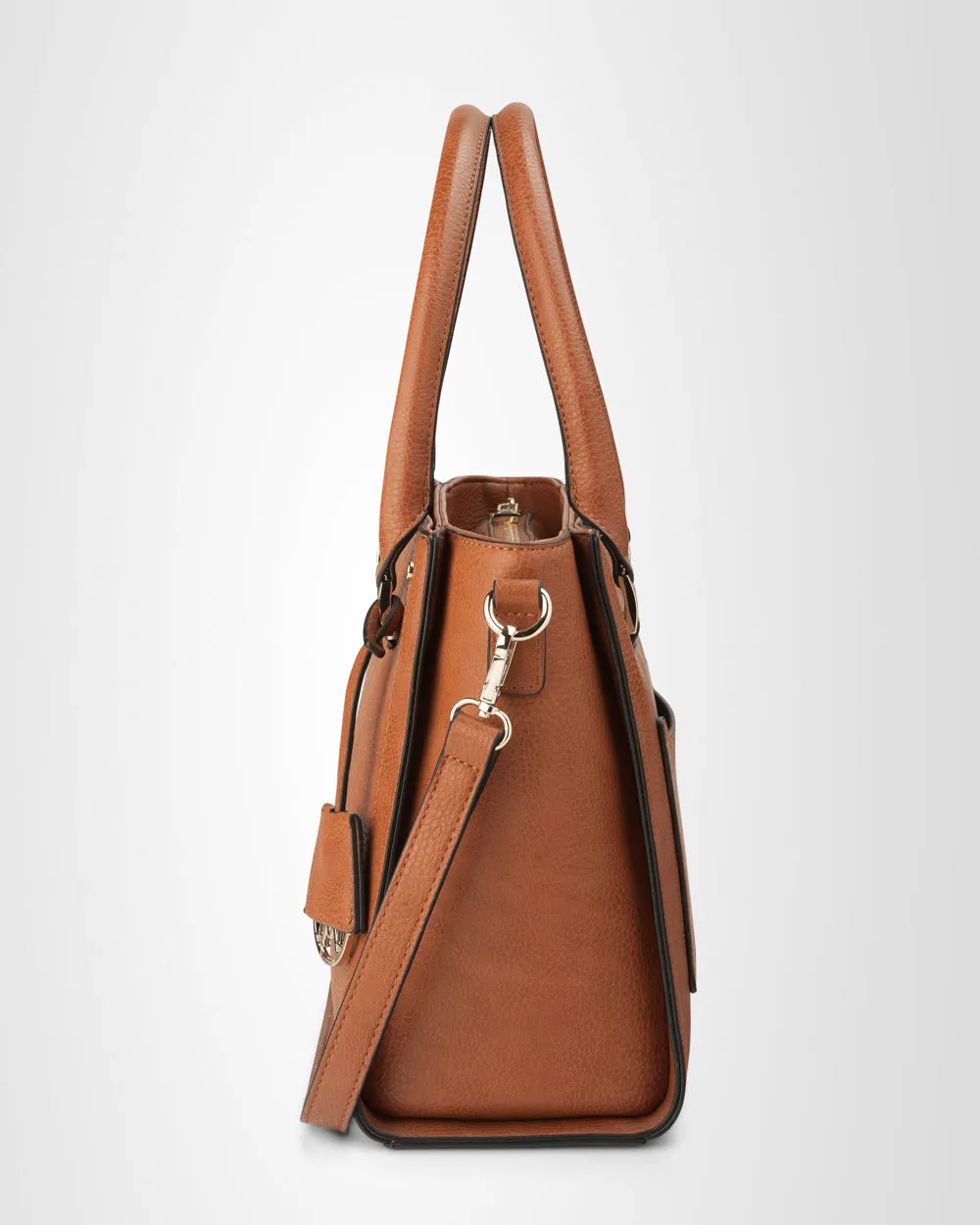 Angie Medium 3 Compartment Satchel Bag   Graphic Bag Strap