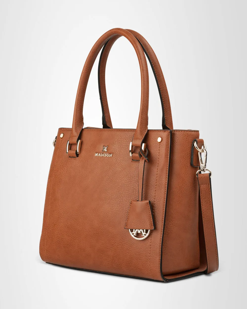 Angie Medium 3 Compartment Satchel Bag   Graphic Bag Strap