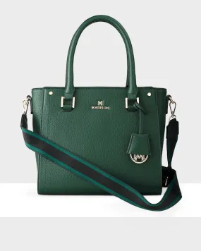 Angie Medium 3 Compartment Satchel Bag   Stripe Bag Strap