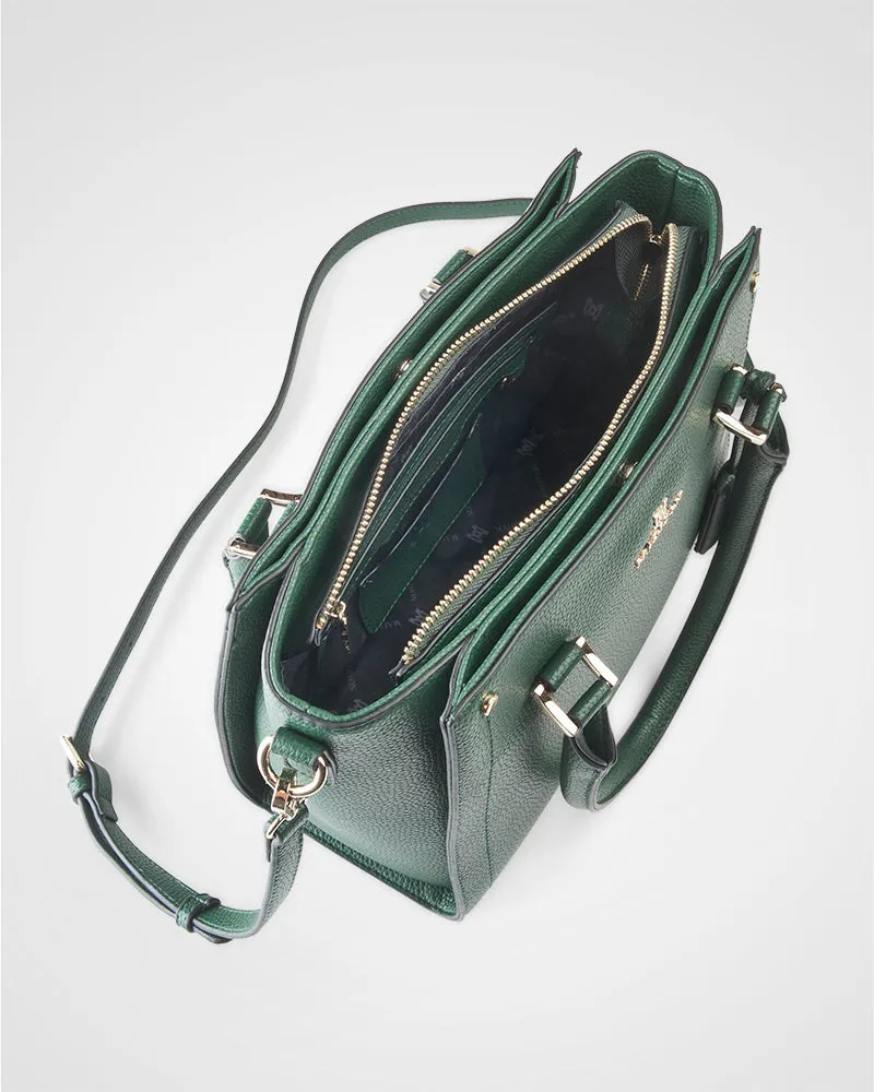 Angie Medium 3 Compartment Satchel Bag   Stripe Bag Strap