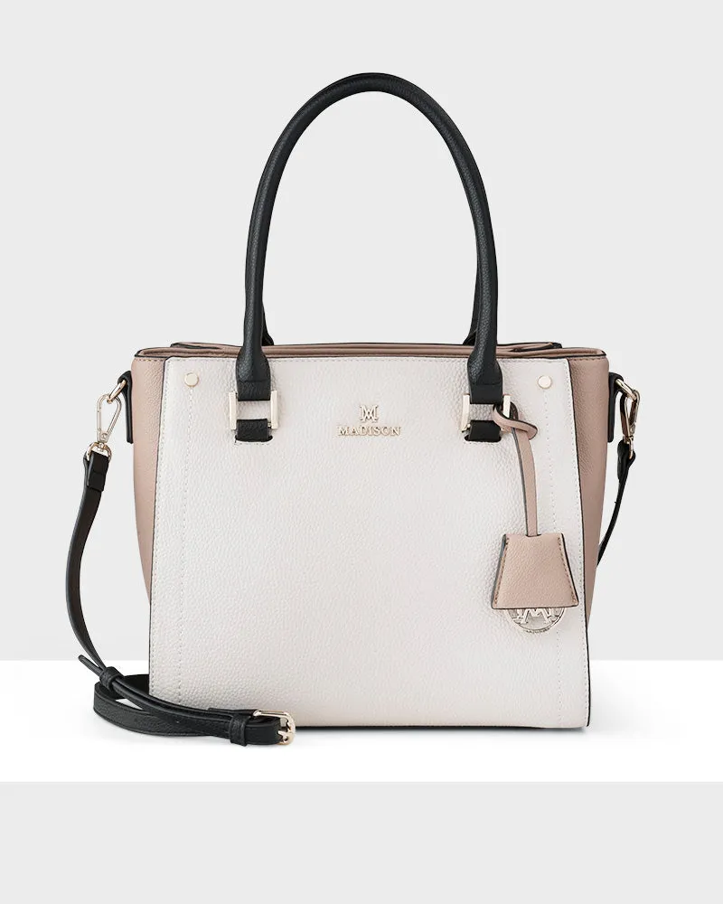 Angie Medium 3 Compartment Satchel Bag