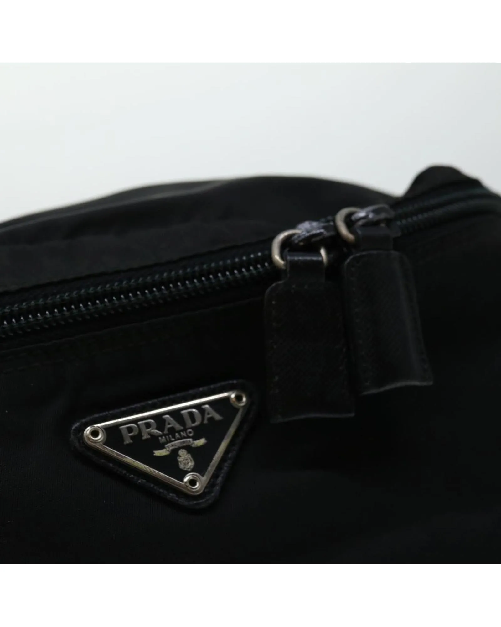 Black Nylon Pouch by Prada
