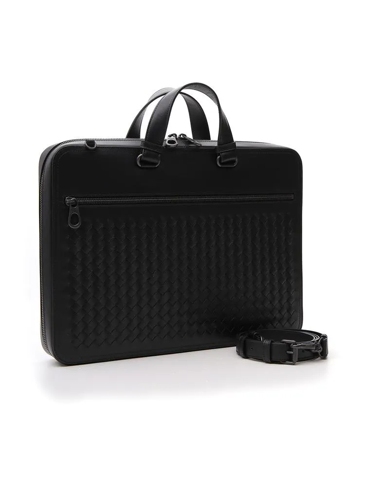 Bottega Veneta Intrecciato Top Handle Briefcase