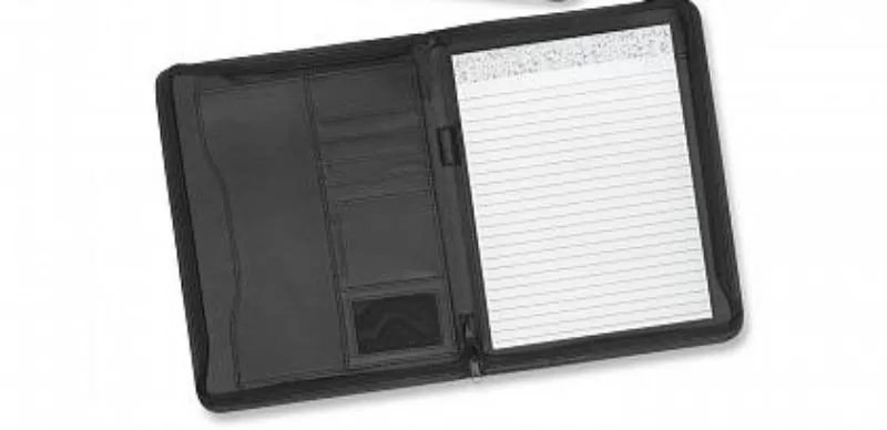 Bradford Zip Portfolio - Black (Set of 3)