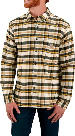Carhartt Men's Rugged Flex Relaxed Fit Midweight Flannel Long-Sleeve Plaid Shirt