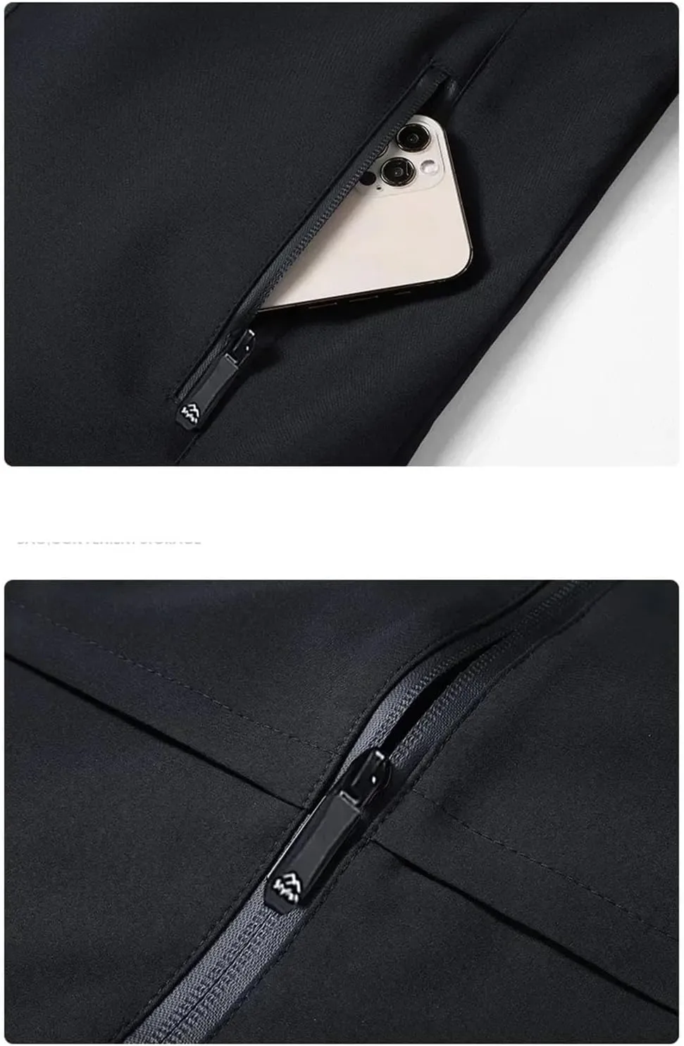 Disimlarl Mens Solid Color Outdoor Jackets Casual Lightweight Coat Business Casual Thin Zipper Overcoat