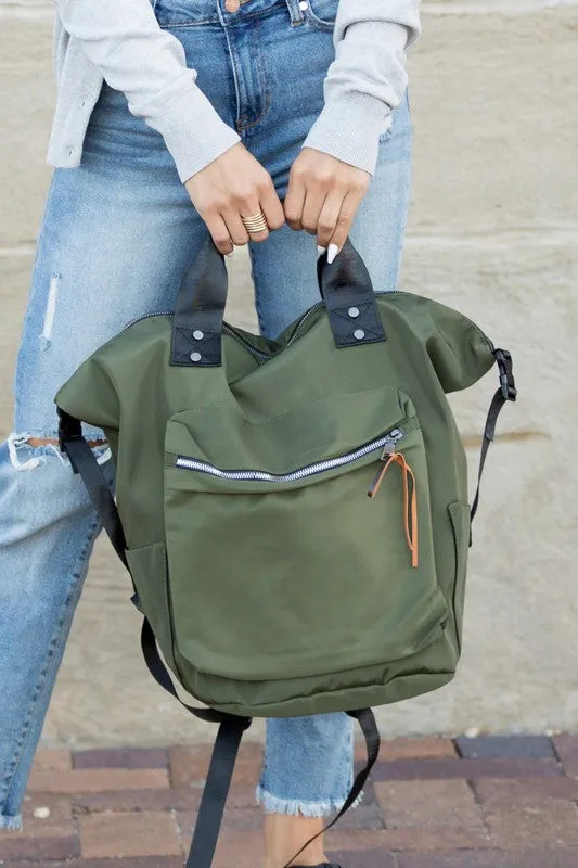 Everyday Easy Nylon Bag Handbag Tote Backpack