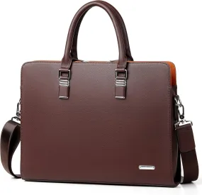 FSD.WG]Business Bag Leather Briefcase Shoulder Laptop Business Bag for Men