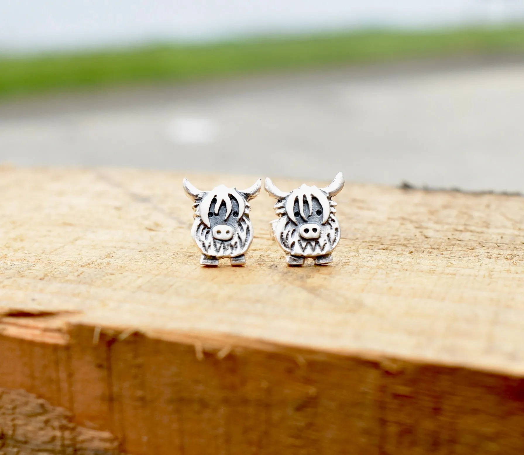 Highland Cow Small Stud Earrings