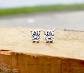 Highland Cow Small Stud Earrings