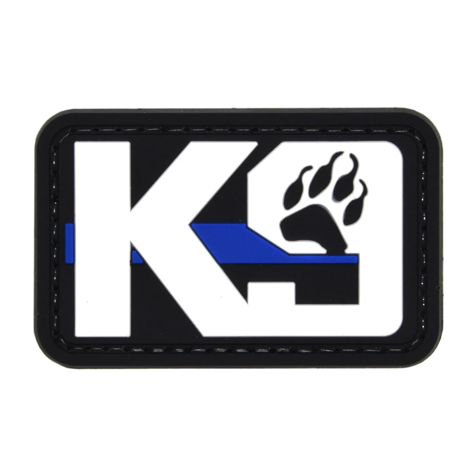 K9 Police Dog Patch Thin Blue Line/White