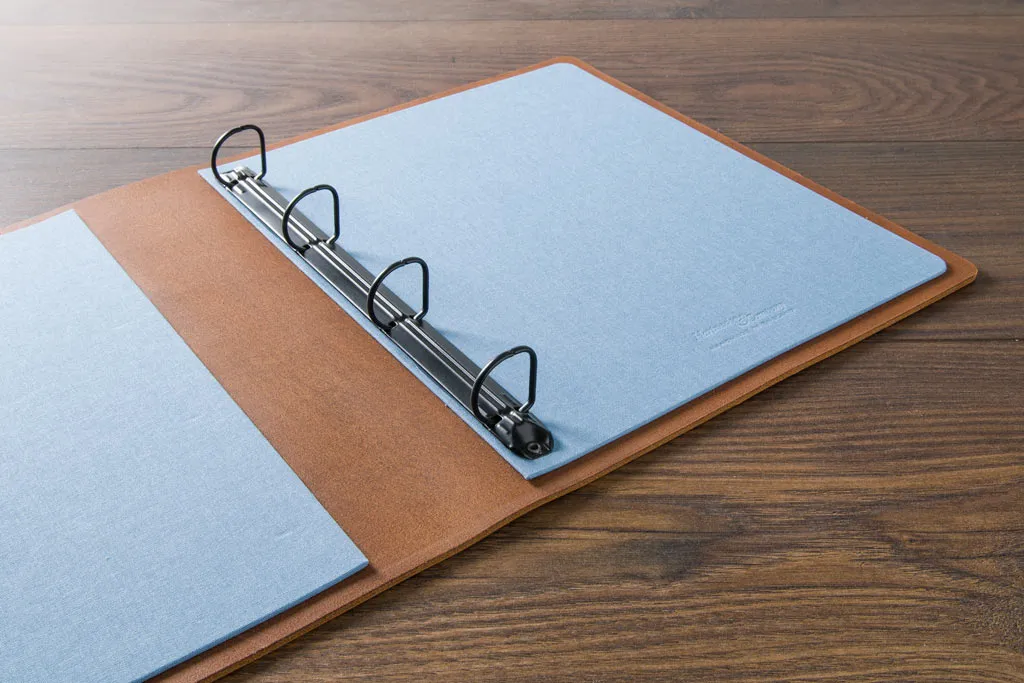 Leather Vehicle Document Ring Binder