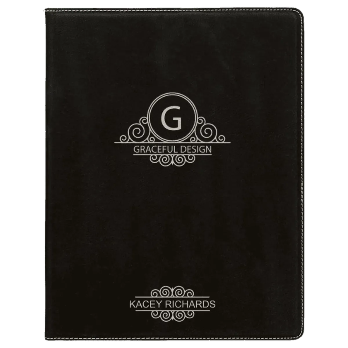Leatherette Small Portfolio with Notepad (7 x 9)