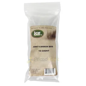 LEM 2" x 16" Jerky Cannon Bags for Jerky Making Disposable Plastic 10 Count 1491