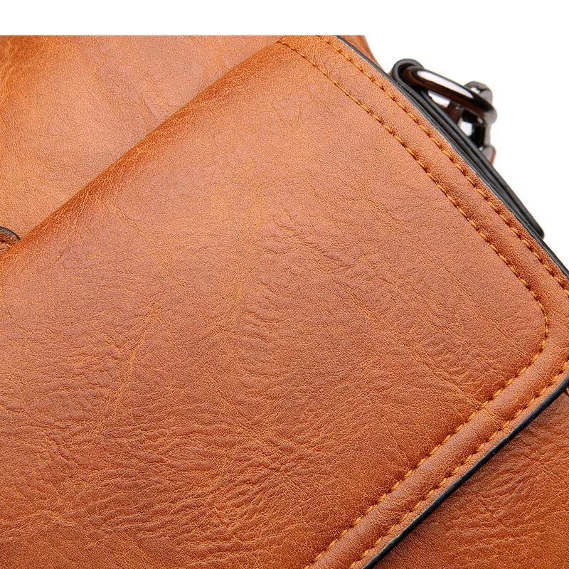 Men's Leather Briefcase For 14 Inch Laptop And A4 Documents