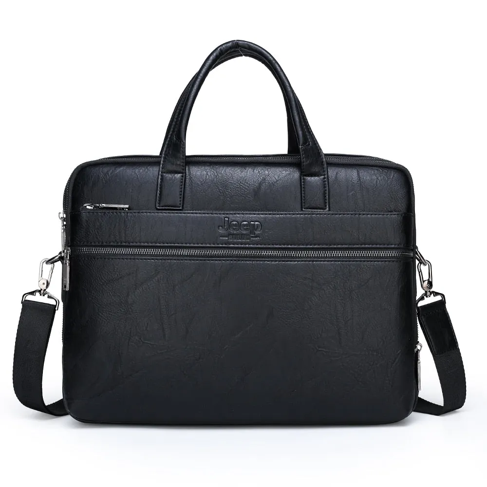 Men's Leather Briefcase For 14 Inches Laptop