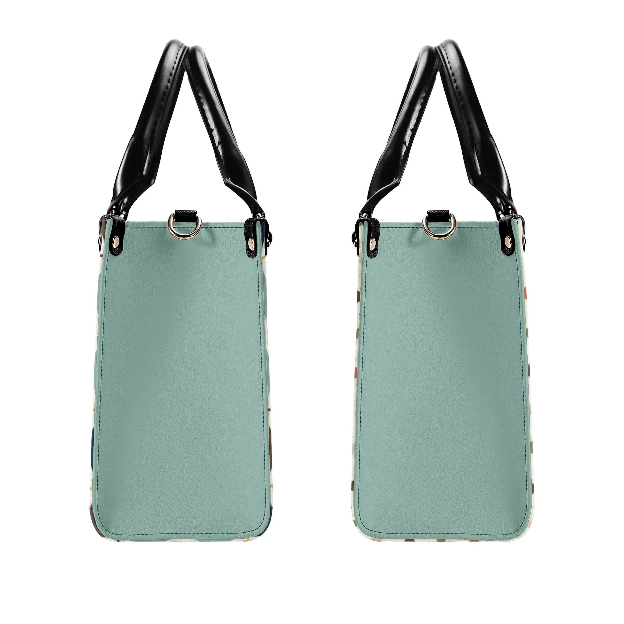 Scandinavian Danish Modern Atomic Cat Satchel Handbag, Mid Century Modern Retro Purse