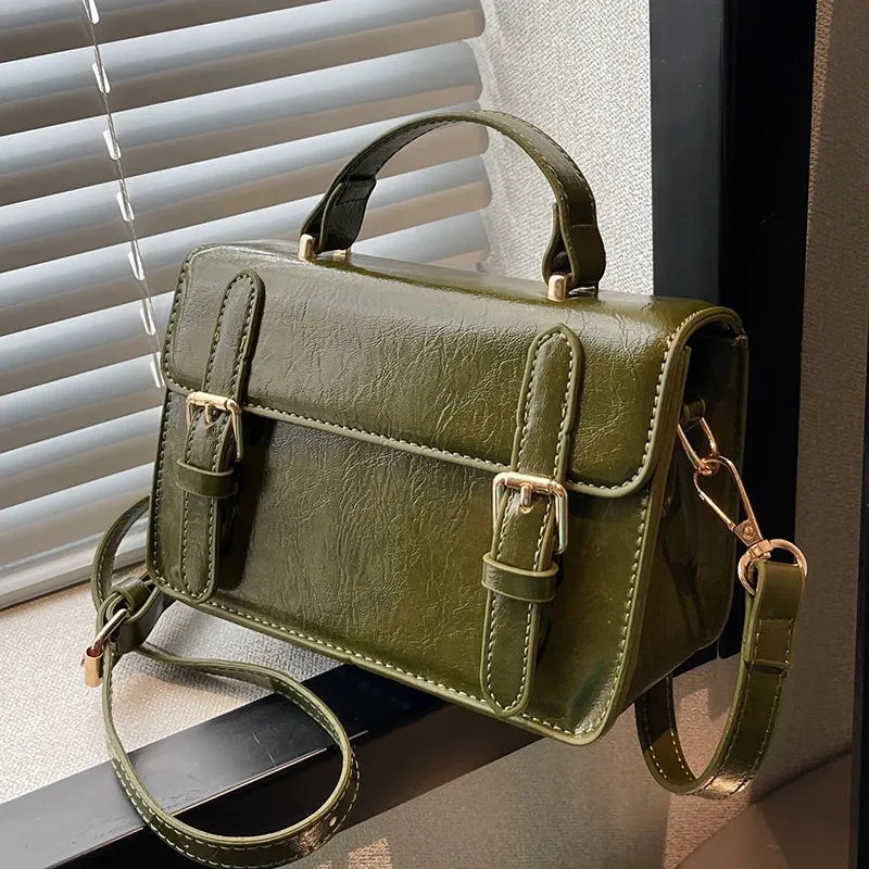 UAKISS  -  Vintage Women handbag small female shoulder bag pu leather ladies Totes girl messenger bags bolsas femininas brown satchels