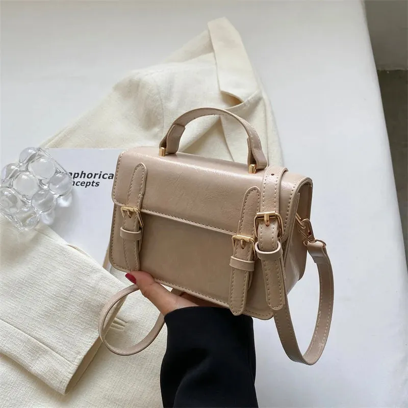UAKISS  -  Vintage Women handbag small female shoulder bag pu leather ladies Totes girl messenger bags bolsas femininas brown satchels