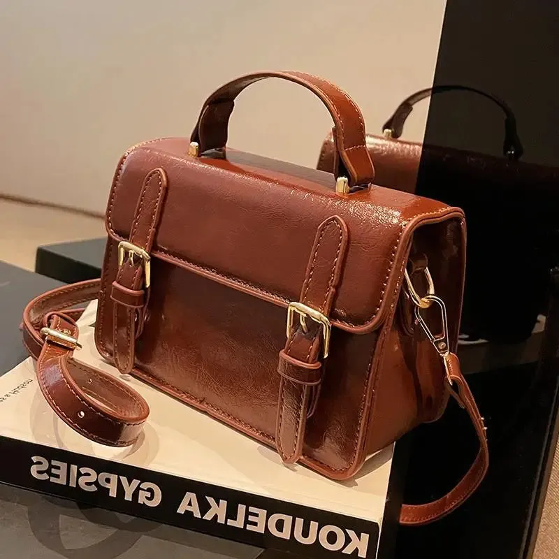 UAKISS  -  Vintage Women handbag small female shoulder bag pu leather ladies Totes girl messenger bags bolsas femininas brown satchels