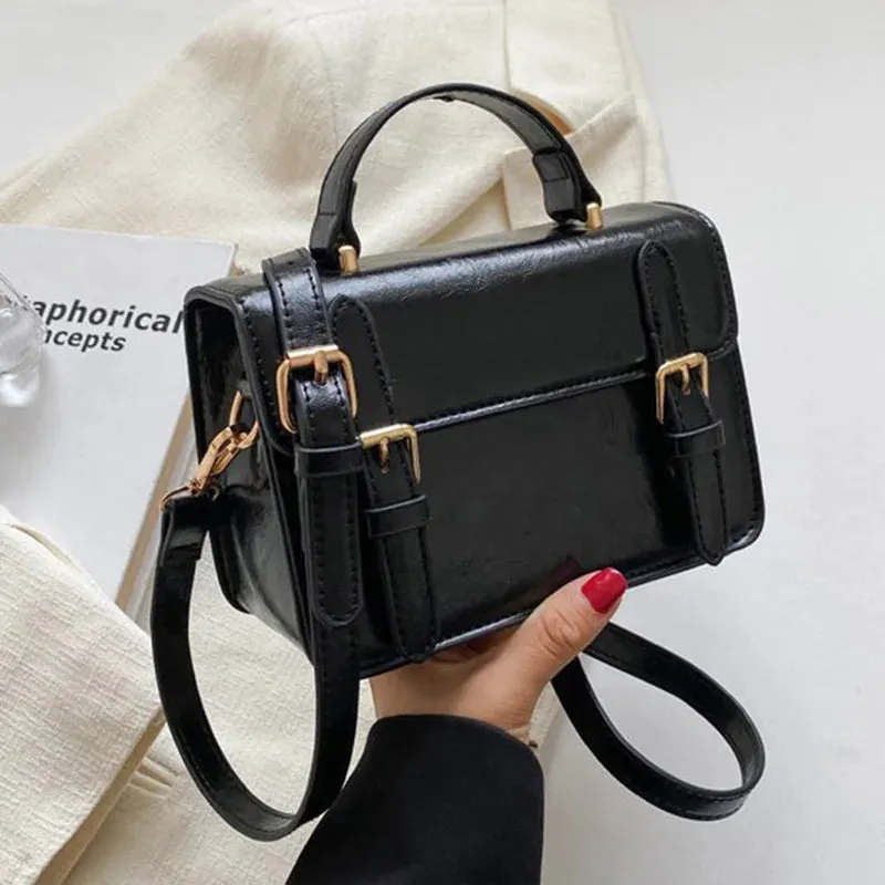 UAKISS  -  Vintage Women handbag small female shoulder bag pu leather ladies Totes girl messenger bags bolsas femininas brown satchels