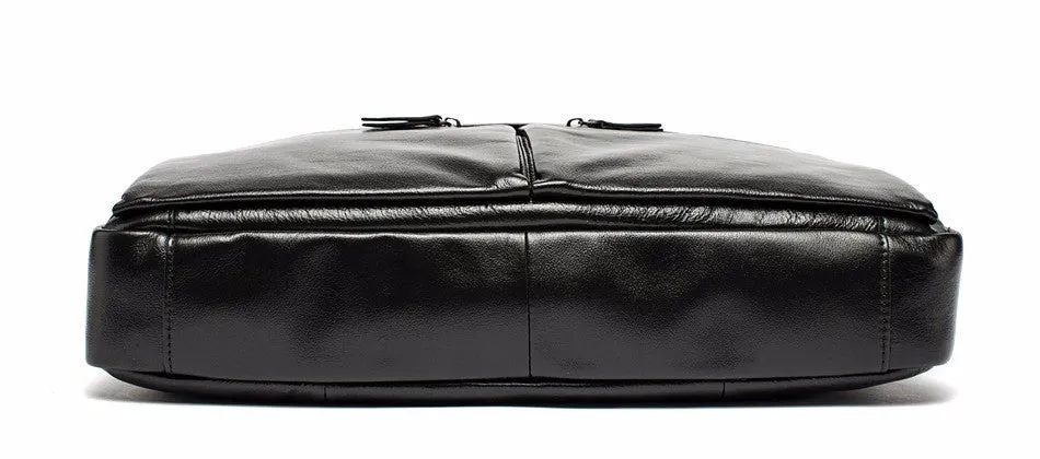 Vintage Men's Briefcase Of Genuine Leather