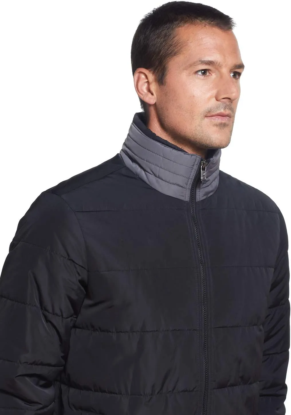 Weatherproof Hooded Puffer Jacket for Men - Water Resistant Bubble Coat for Men | Puffy Alternative Down Jacket