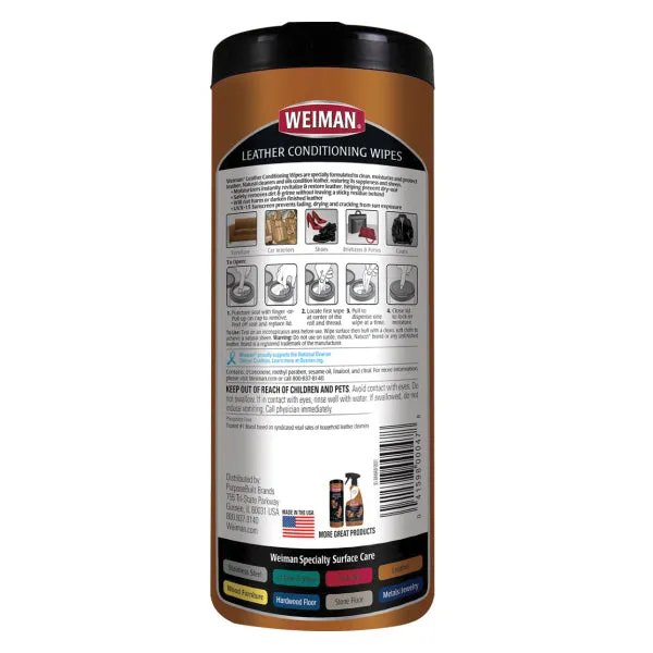 WEIMAN® 91 Leather Wipes
