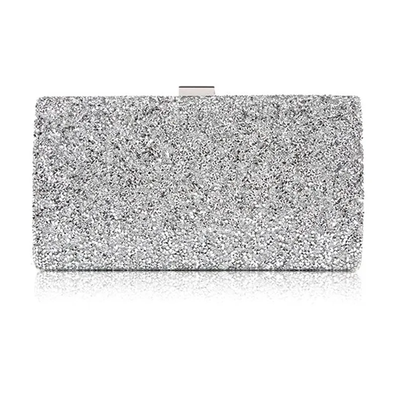 Women Clutch Diamond Sequin Crystal Day Purse Small Hand Bag