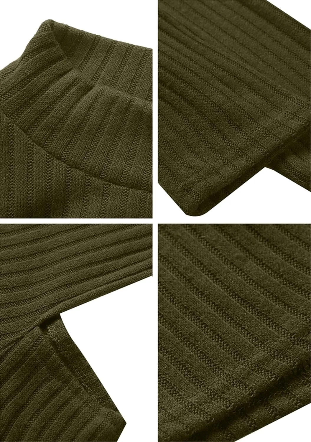 YMING Womens Fall Casual Cold Shoulder Sweater Casual Mock Neck Kitted Pullover Jumper Tops